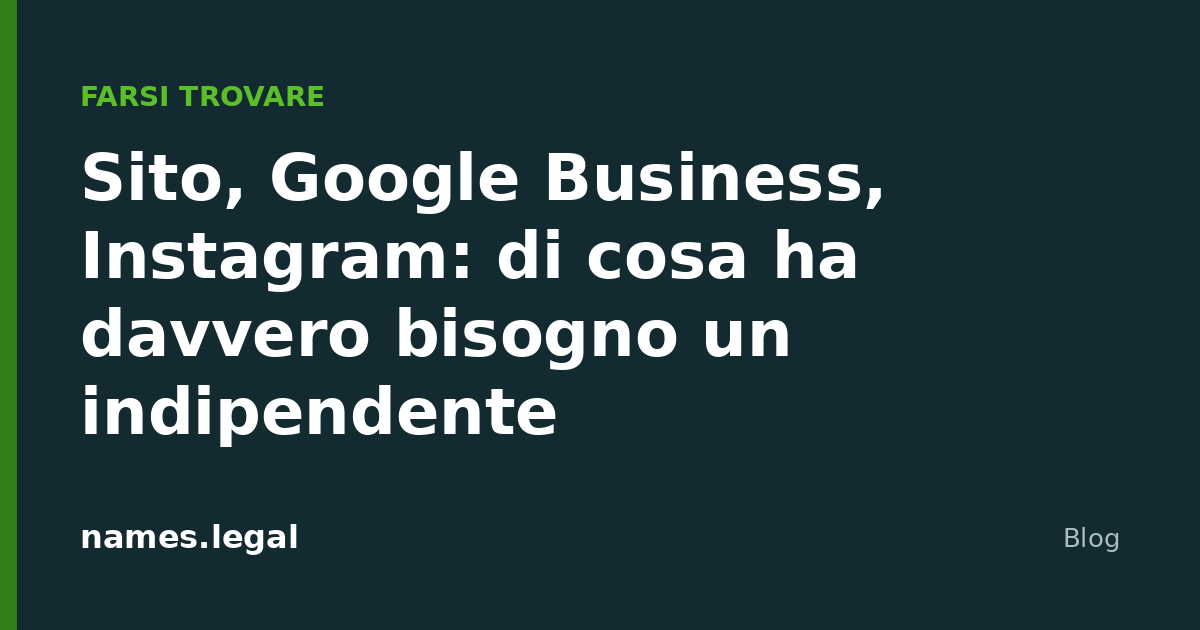 Website, Google Business, Instagram: was Selbstständige wirklich brauchen